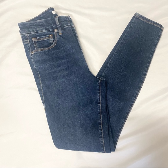 Good American Good Legs Crop Distressed Skinny Jeans NWT - Picture 4 of 10